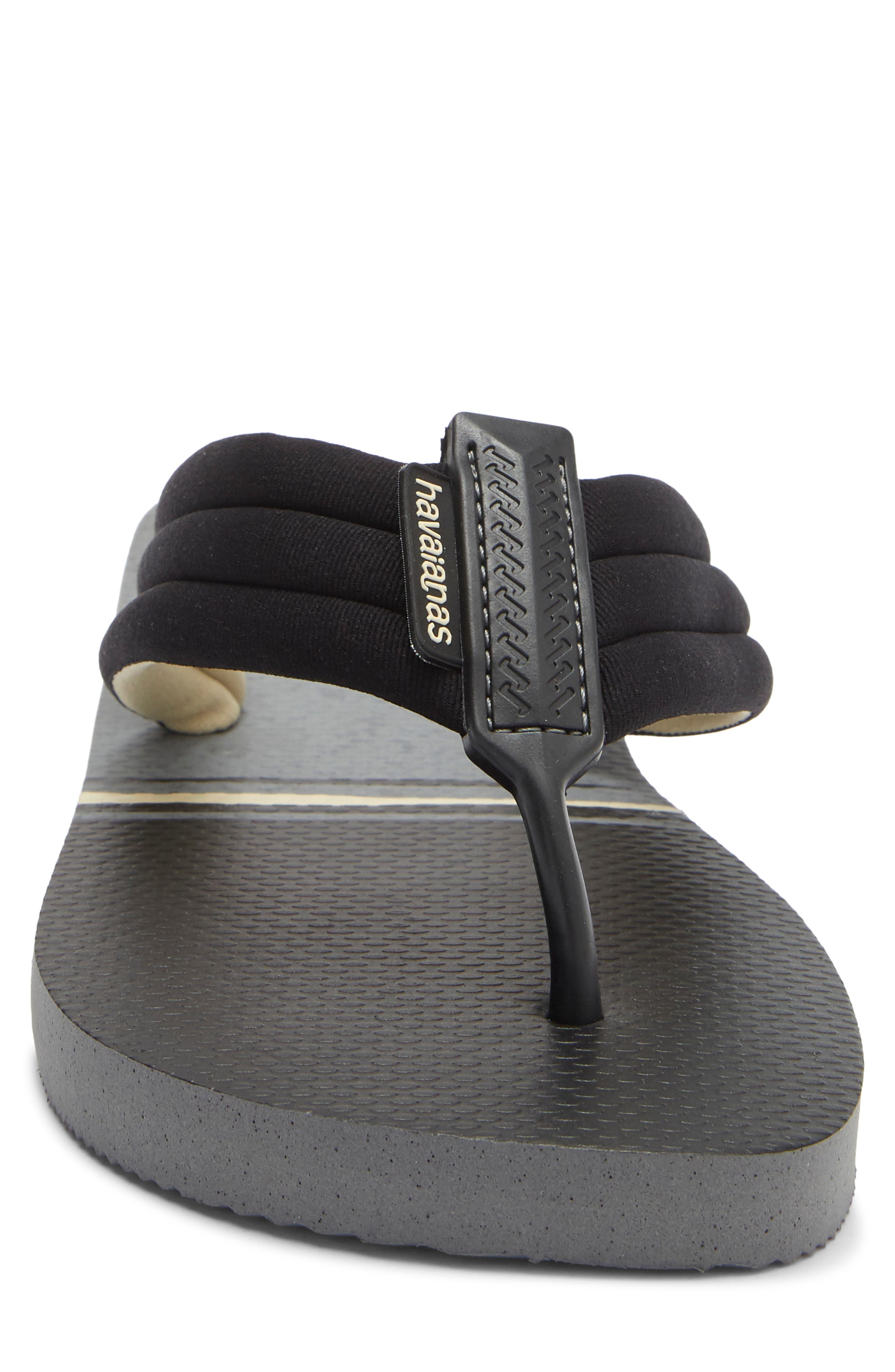 Print Flip Flop, Alternate, color, STEEL GREY/ BLACK