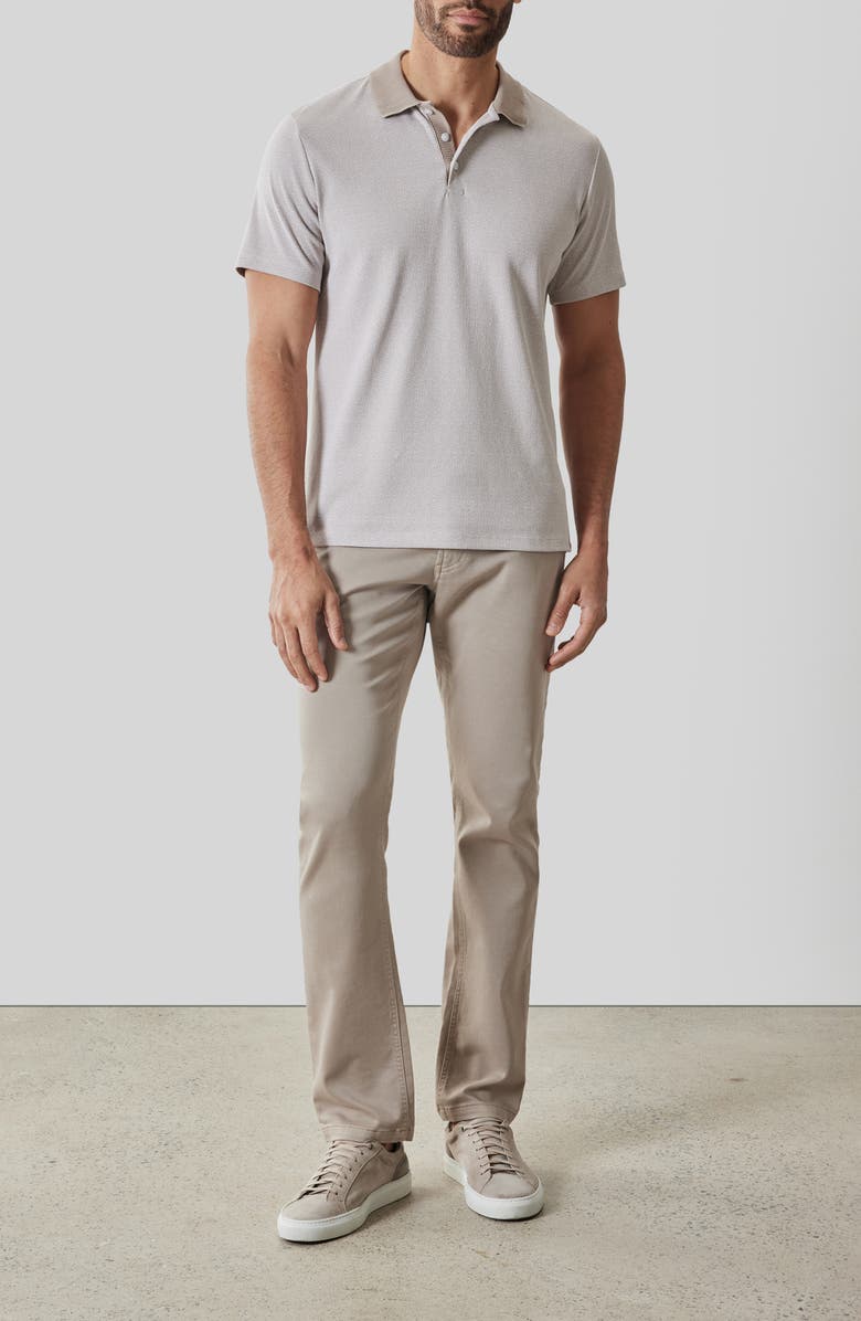 Robert Barakett Rib Collar Polo, Alternate, color, String