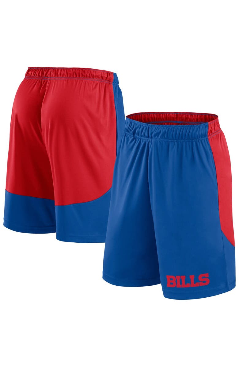 FANATICS Men's Fanatics Royal/Red Buffalo Bills Big & Tall Launch Shorts, Main, color, Royal