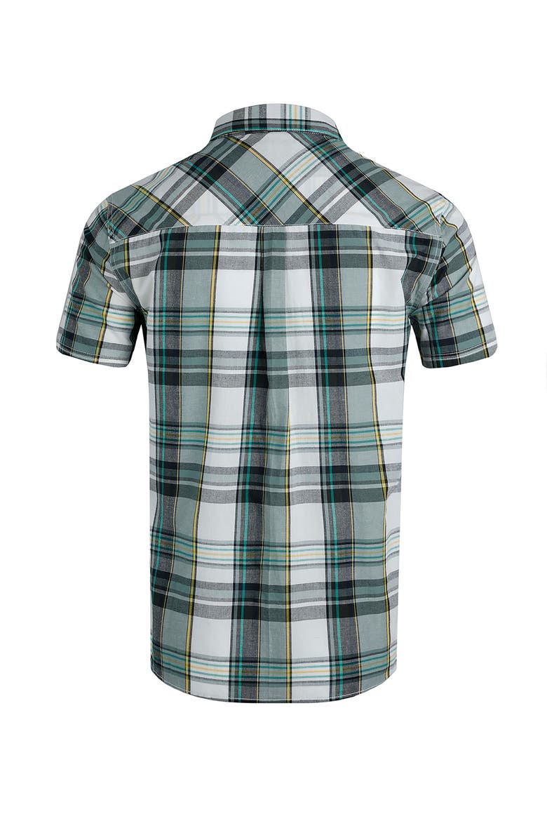 Judd Short Sleeve Check Shirt, Alternate, color, Dusty White