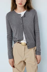 MANGO Crewneck Cardigan
