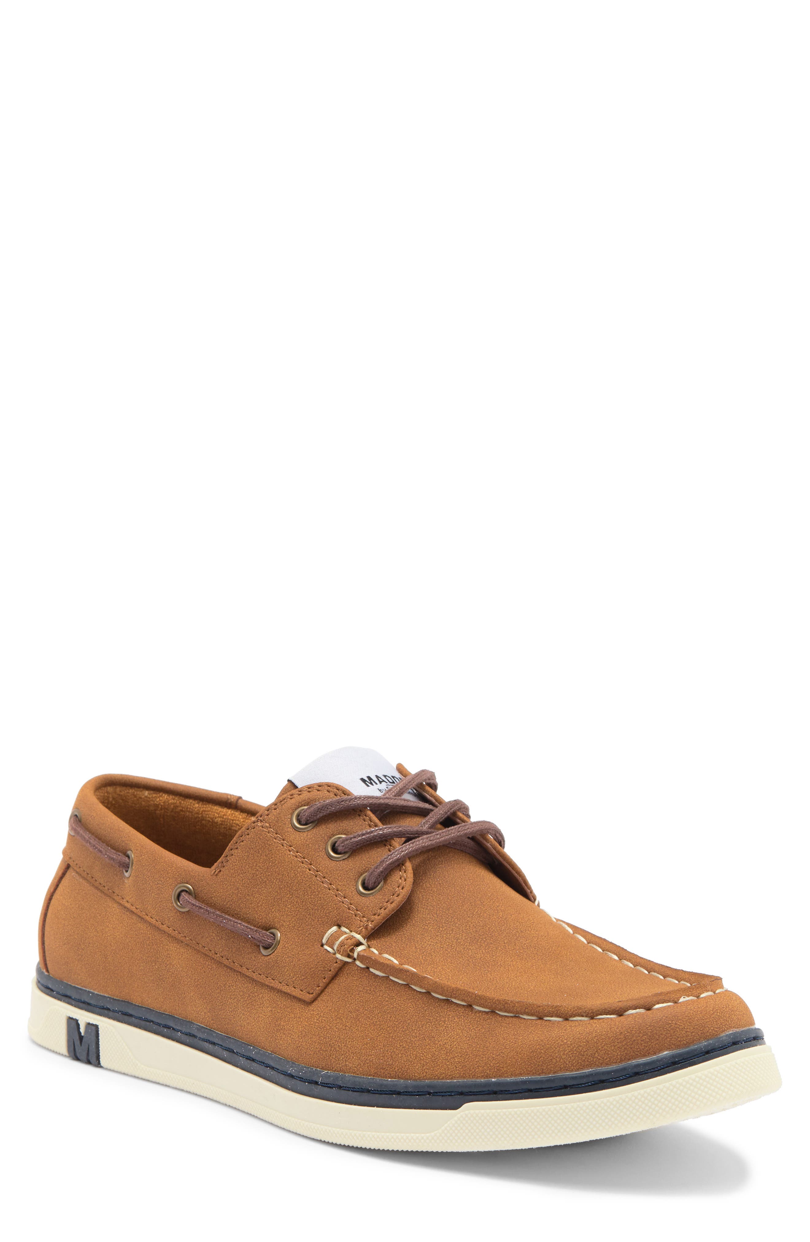 MADDEN Ommny Boat Shoe, Main, color, Cognac