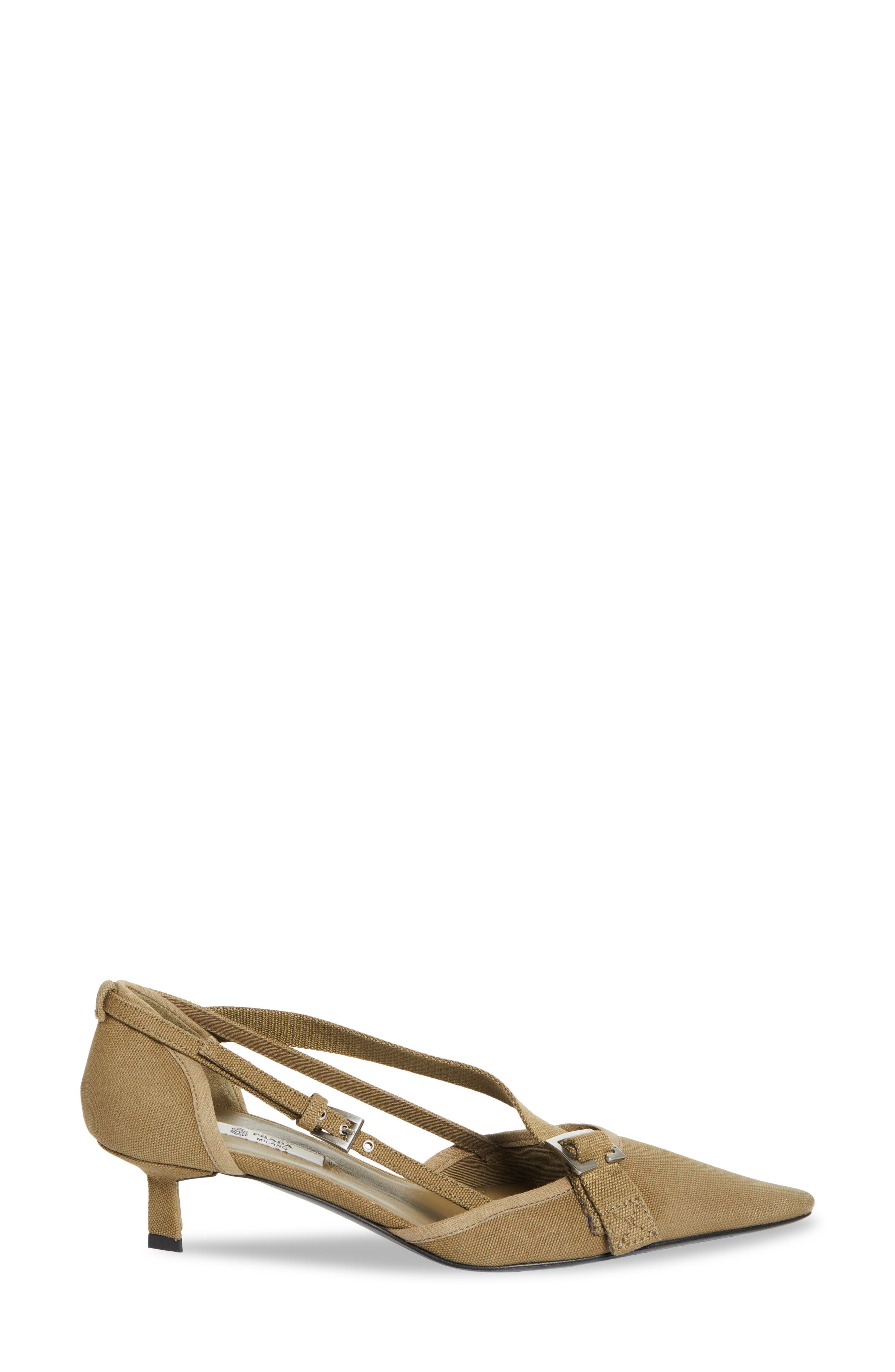 Kitten Heel Pointed Toe Pump, Alternate, color, MILITARE