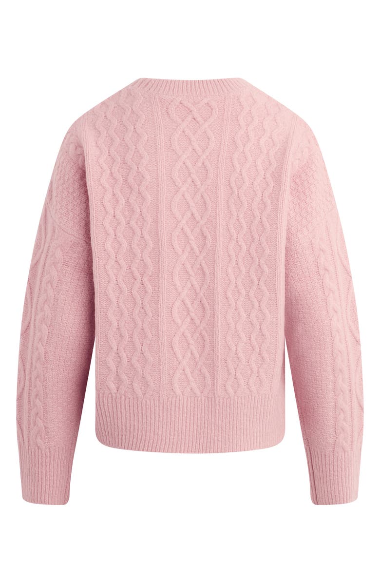 Favorite Daughter The Oversize Merino Wool & Cashmere Blend Sweater, Alternate, color, Whimsical Rose