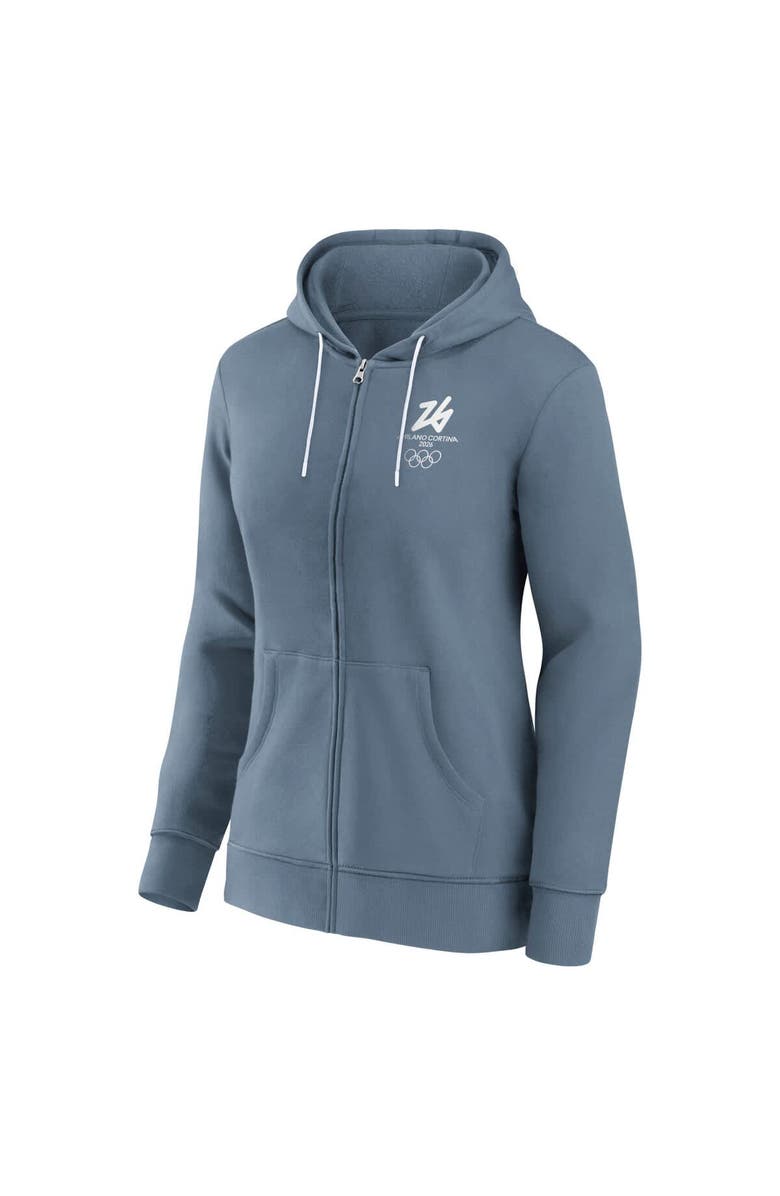 FANATICS Women
s Fanatics Blue Milano Cortina 2026 Winter Olympics Full-Zip Hoodie, Alternate, color, Blue