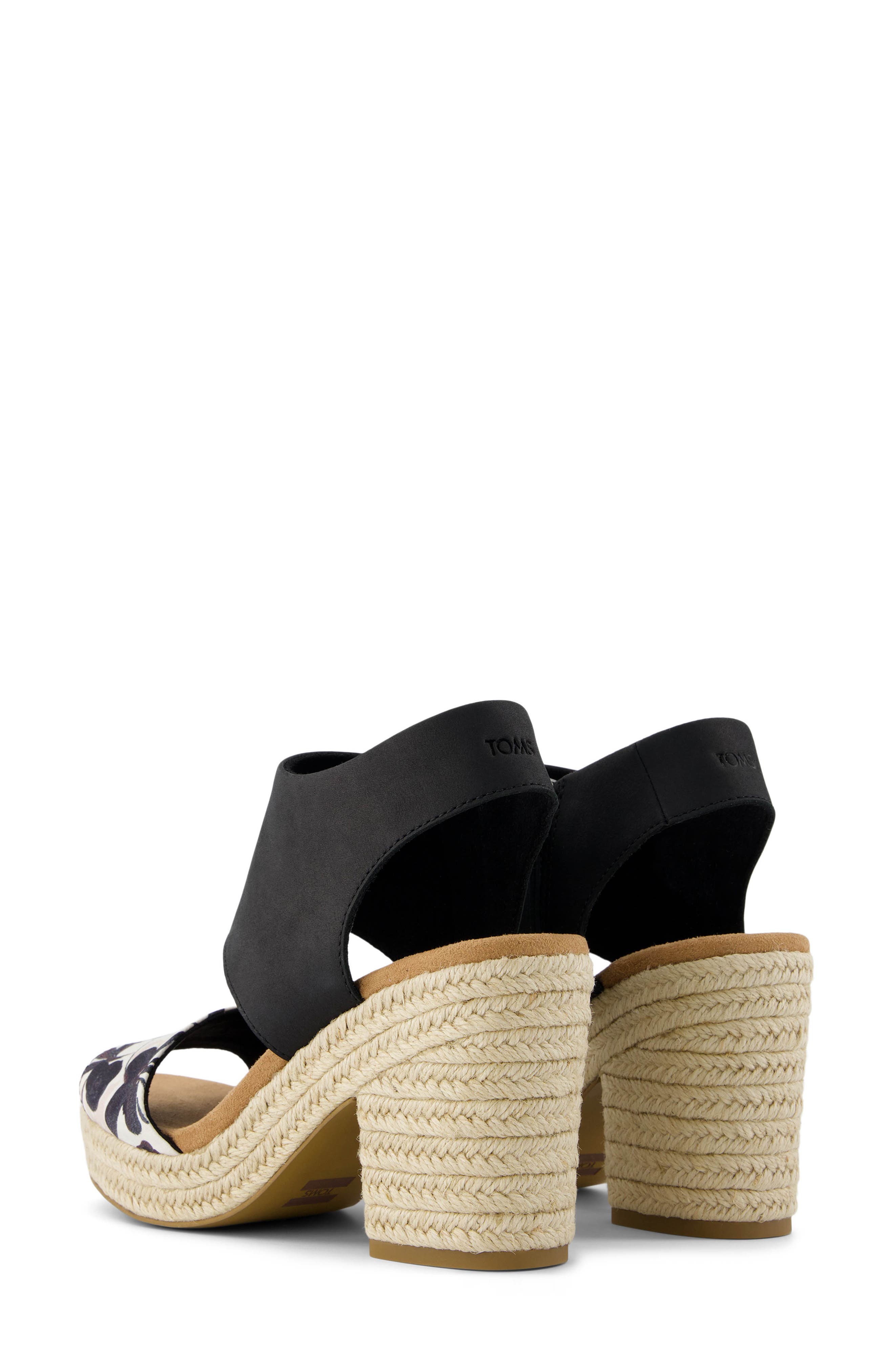 TOMS Majorca Platform Sandal, Alternate, color, Black