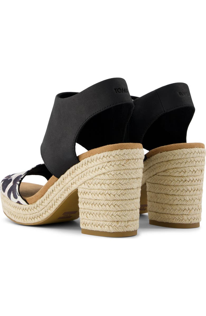 TOMS Majorca Platform Sandal, Alternate, color, Black