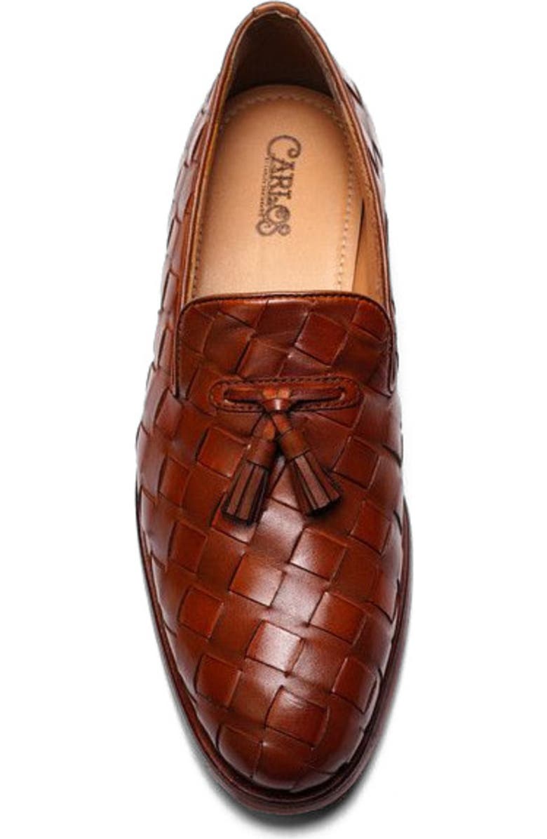 CARLOS SANTANA Pulse Tassel Loafer, Alternate, color, Tan Leather