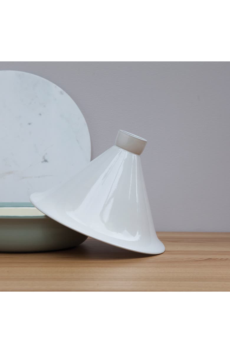 BergHOFF Ron 11.5" Stoneware Tajine Cover, Alternate, color, White