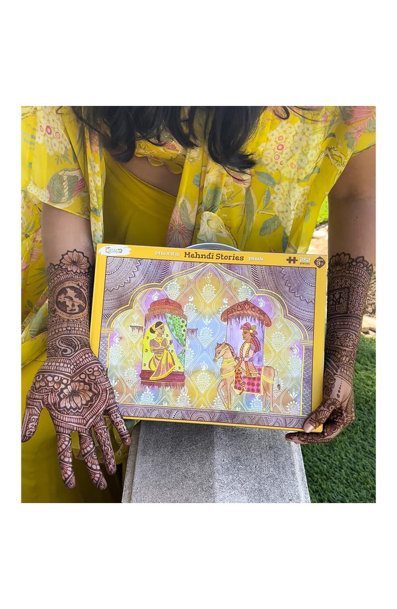 KULTURE KHAZANA Mehndi Stories Henna Jigsaw Puzzle, 252 Pieces, Alternate, color, Multicolored