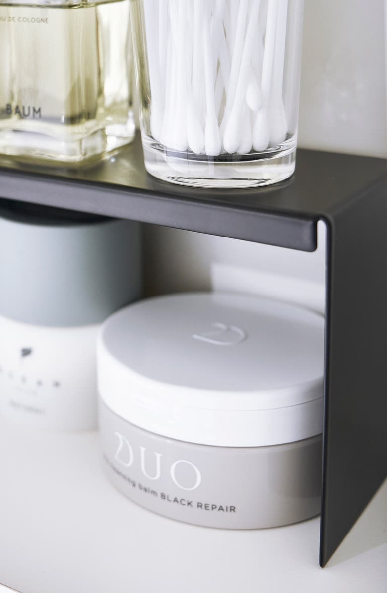 Yamazaki Set of 2 Medicine Cabinet Racks, Alternate, color, Black