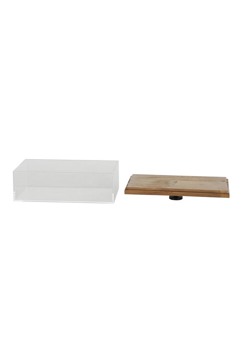 Set of 2 Clear Keepsake Boxes, Alternate, color, CLEAR