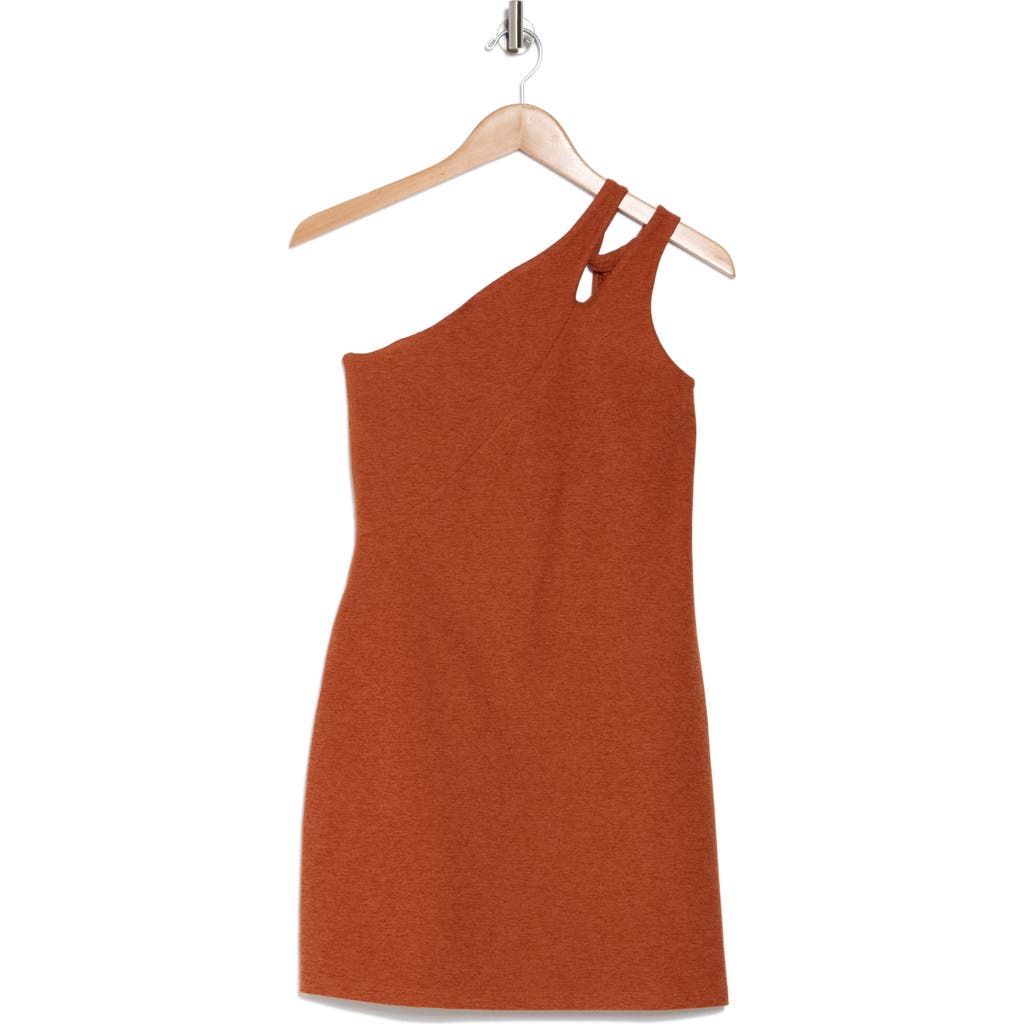 BEYOND YOGA BEYOND YOGA YOUR MIND ONE-SHOULDER SPACE DYE MINIDRESS