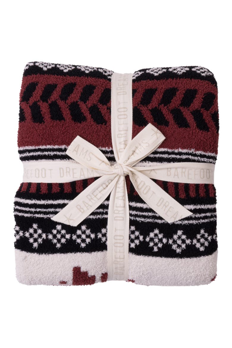 CozyChic® Fair Isle Throw Blanket, Alternate, color, CRIMSON MULTI