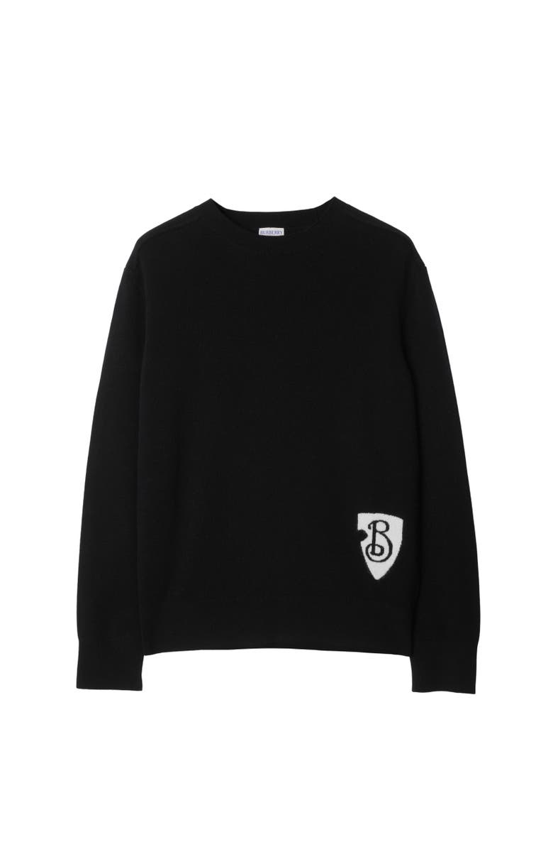 Burberry B Shield Wool Blend Sweater, Alternate, color,