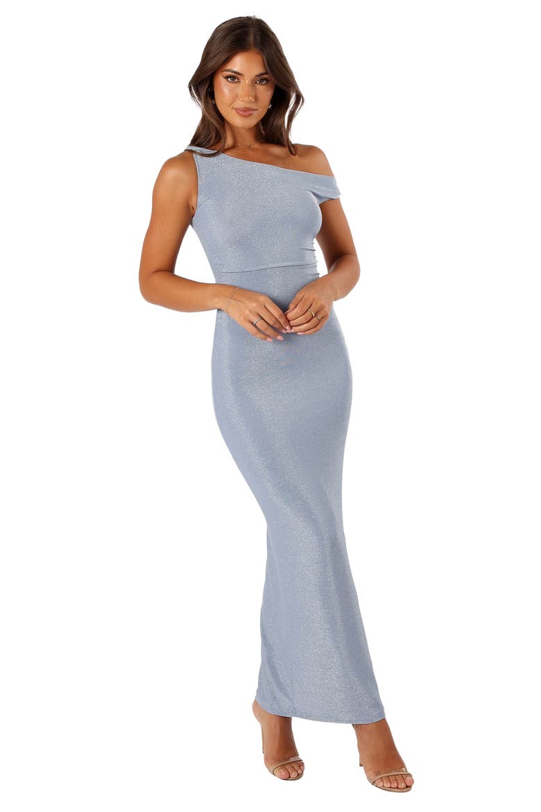 Sebastian One-Shoulder Body-Con Dress, Alternate, color, BLUE