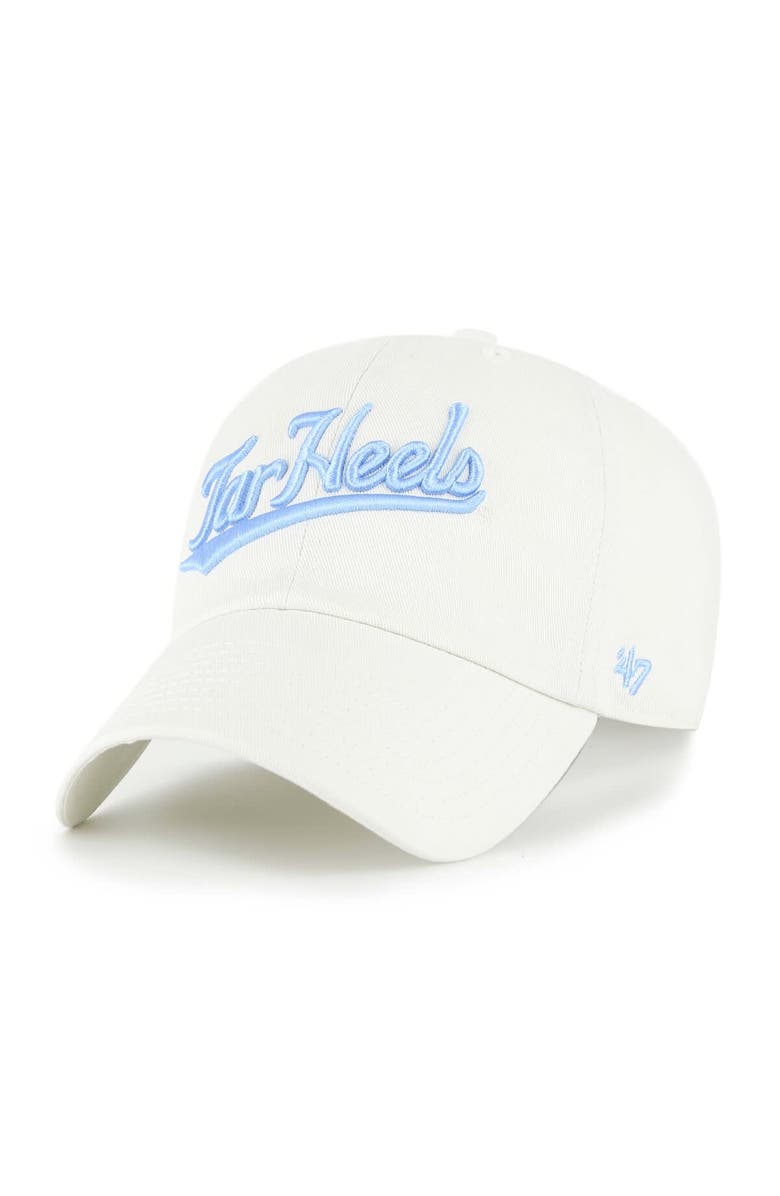 '47 Men's '47 Cream North Carolina Tar Heels Clean Up Adjustable Hat, Main, color, 
