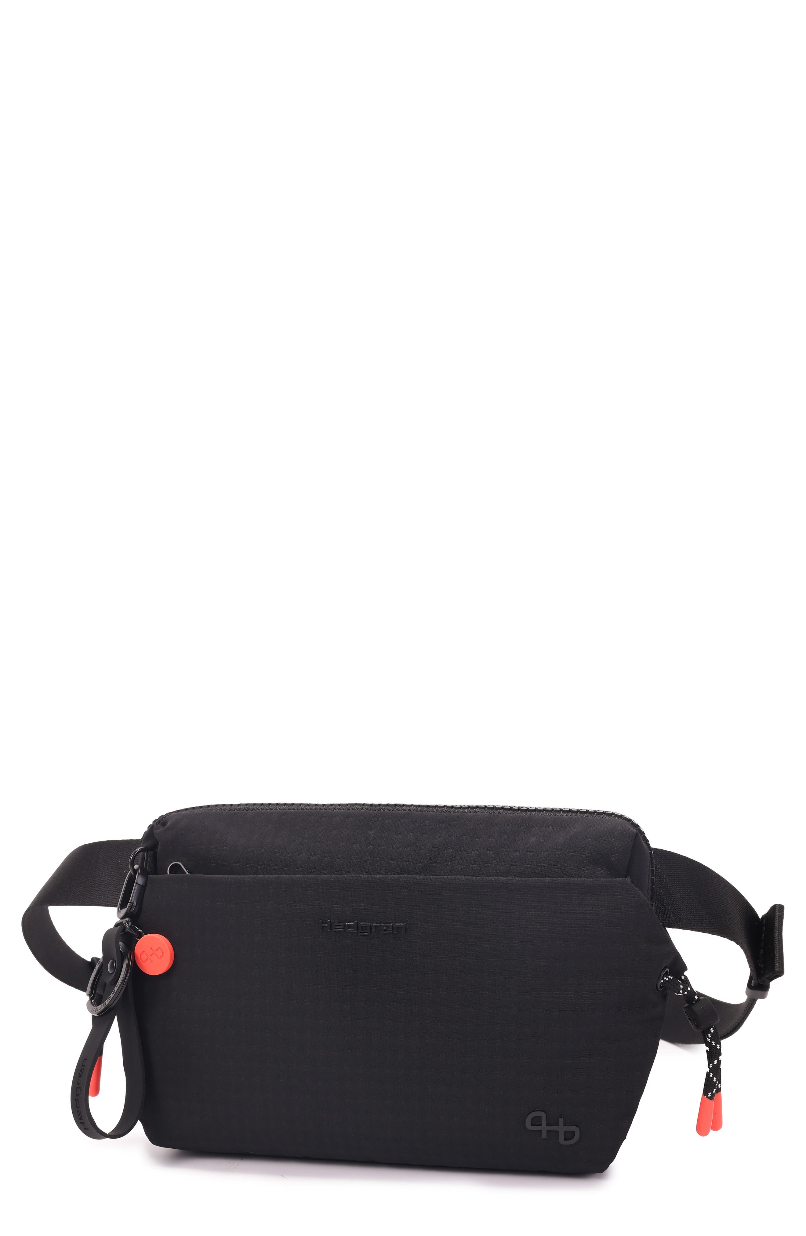 Hedgren Jun Water Repellent Belt Bag, Main, color, Black