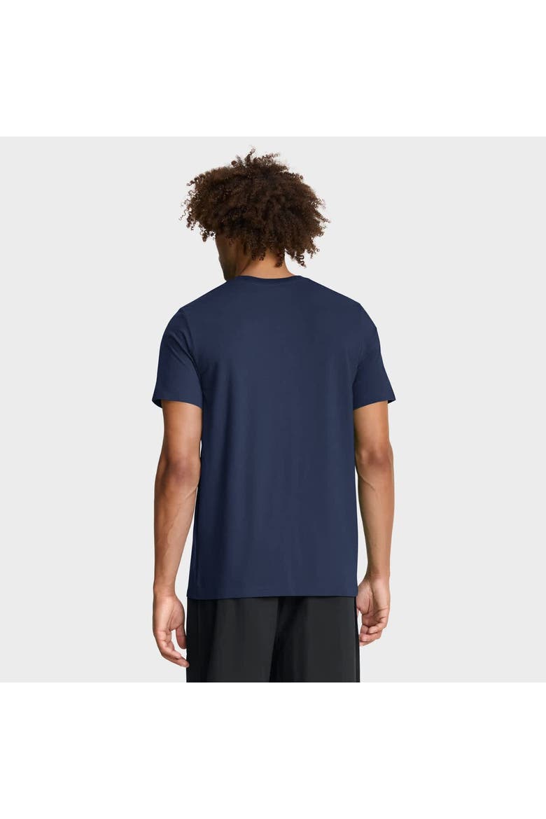 Men's Nike  Navy New York Yankees Tri-Blend Logo T-Shirt, Alternate, color, Navy