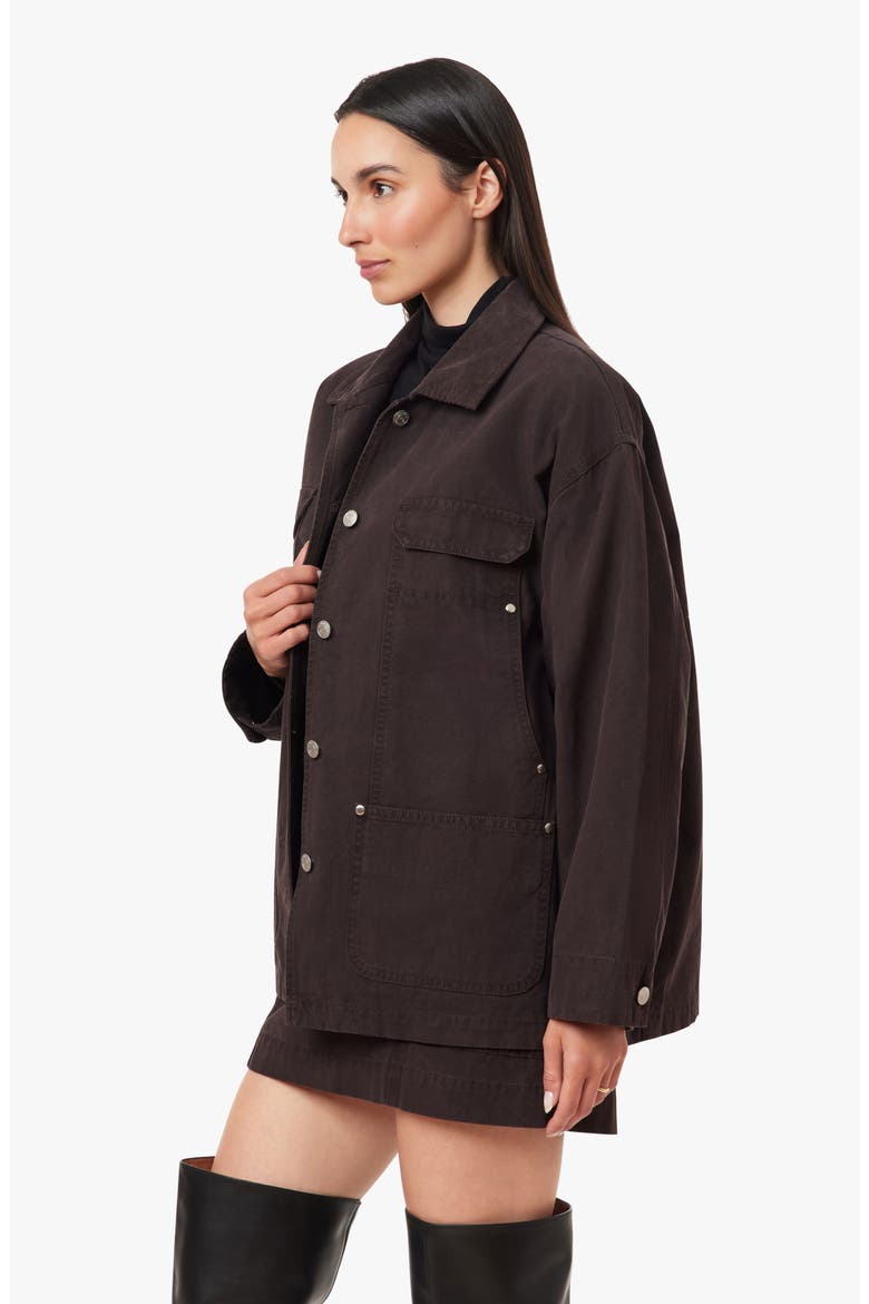 Oversized Utility Jacket, Alternate, color, CHOCOLATE