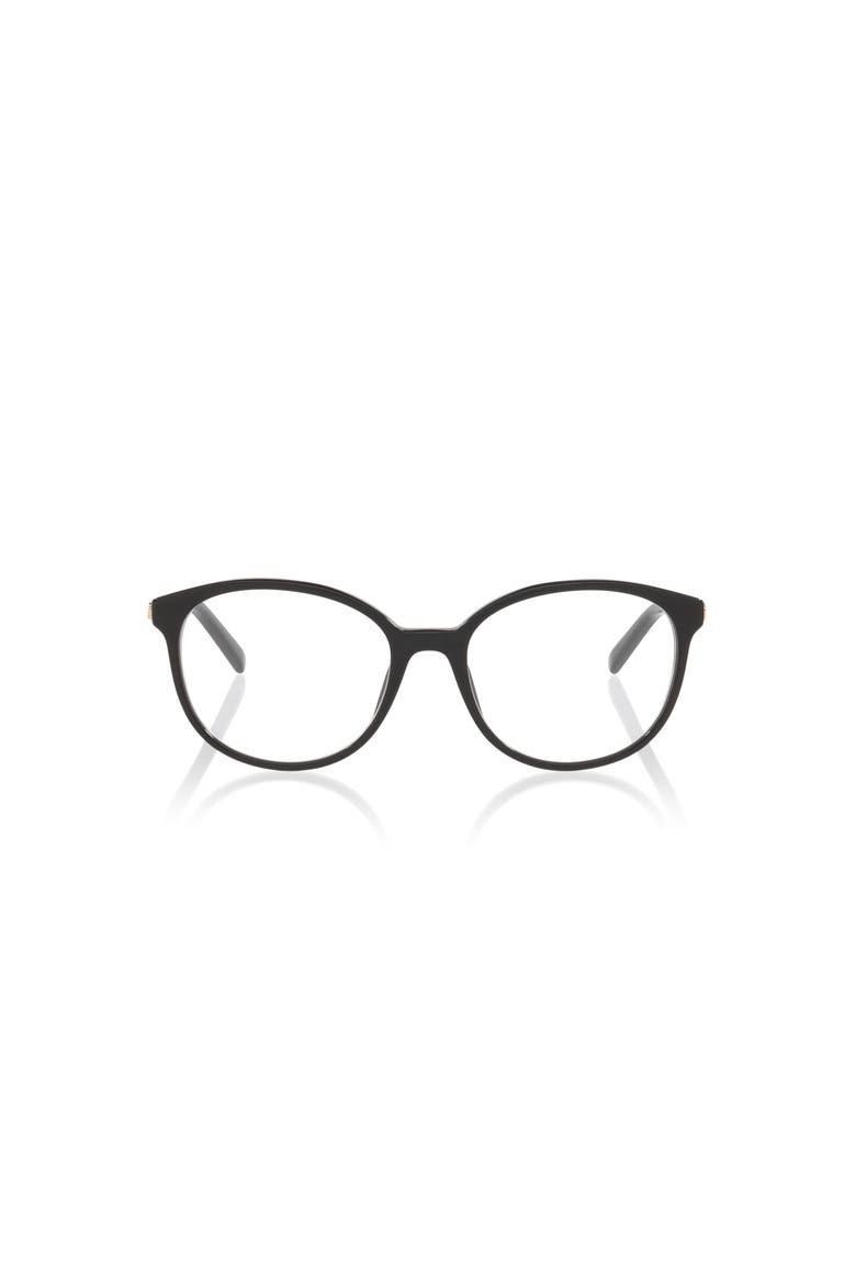 54mm Round optical glasses, Alternate, color, Black