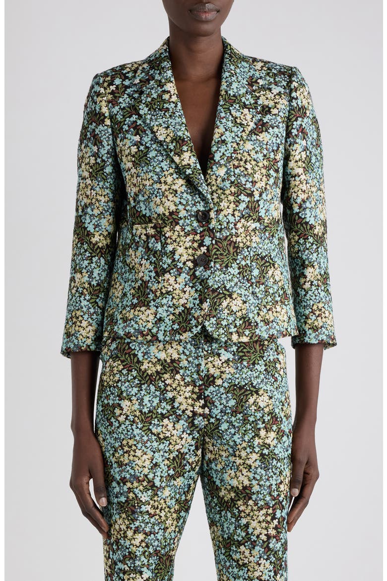 Bamis Floral Motif Jacket, Main, color, SKY