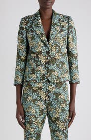 Dries Van Noten Bamis Floral Motif Jacket