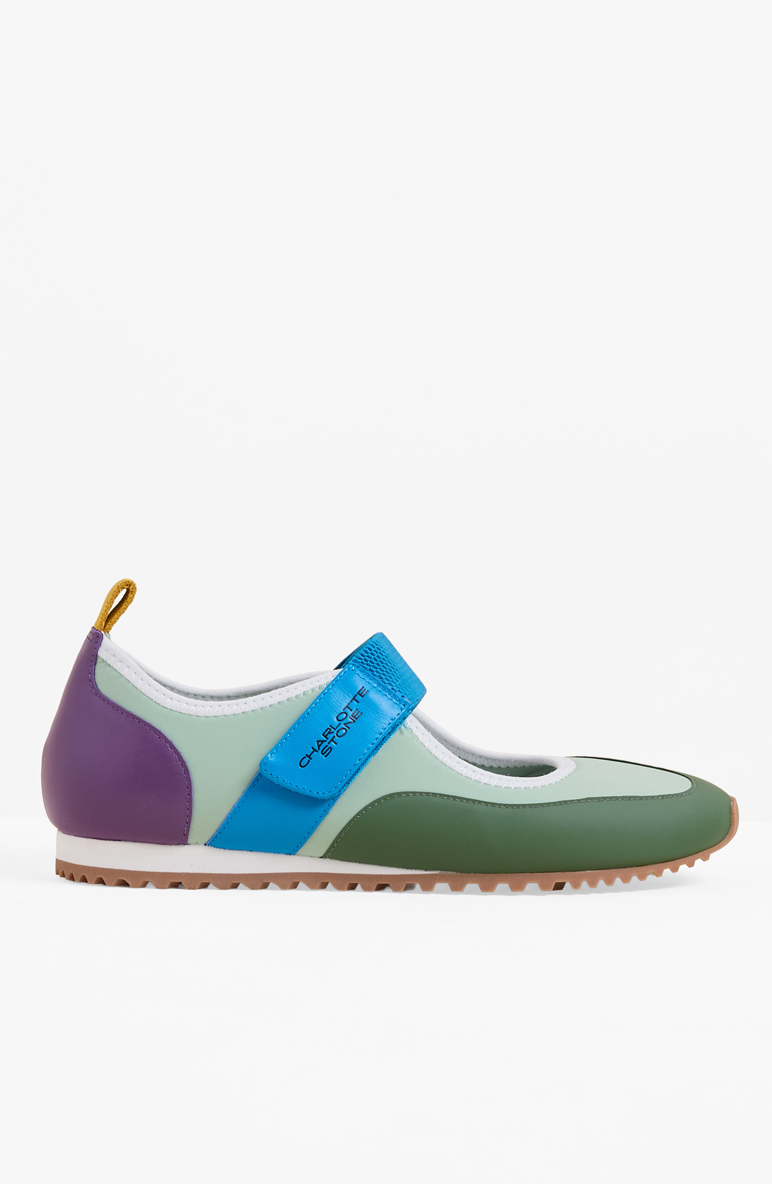 Charlotte Stone Mable Mismatched Ballet Sneaker, Alternate, color, Nassau