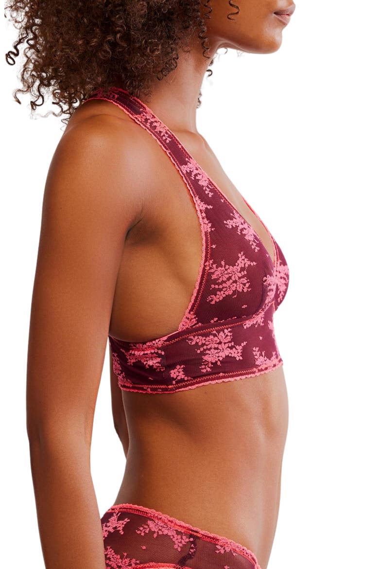 Intimately FP Talk About It Racerback Bralette, Alternate, color, ZINFADEL COMBO