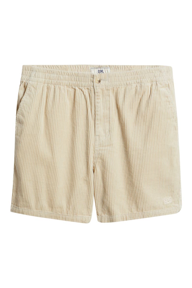 Capitan Corduroy Beach Shorts, Alternate, color, VINTAGE WHITE
