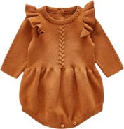 Ashmi & Co. Lizzie Ruffle Sleeve Knit Cotton Bodysuit
