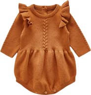 Ashmi & Co. Lizzie Ruffle Sleeve Knit Cotton Bodysuit