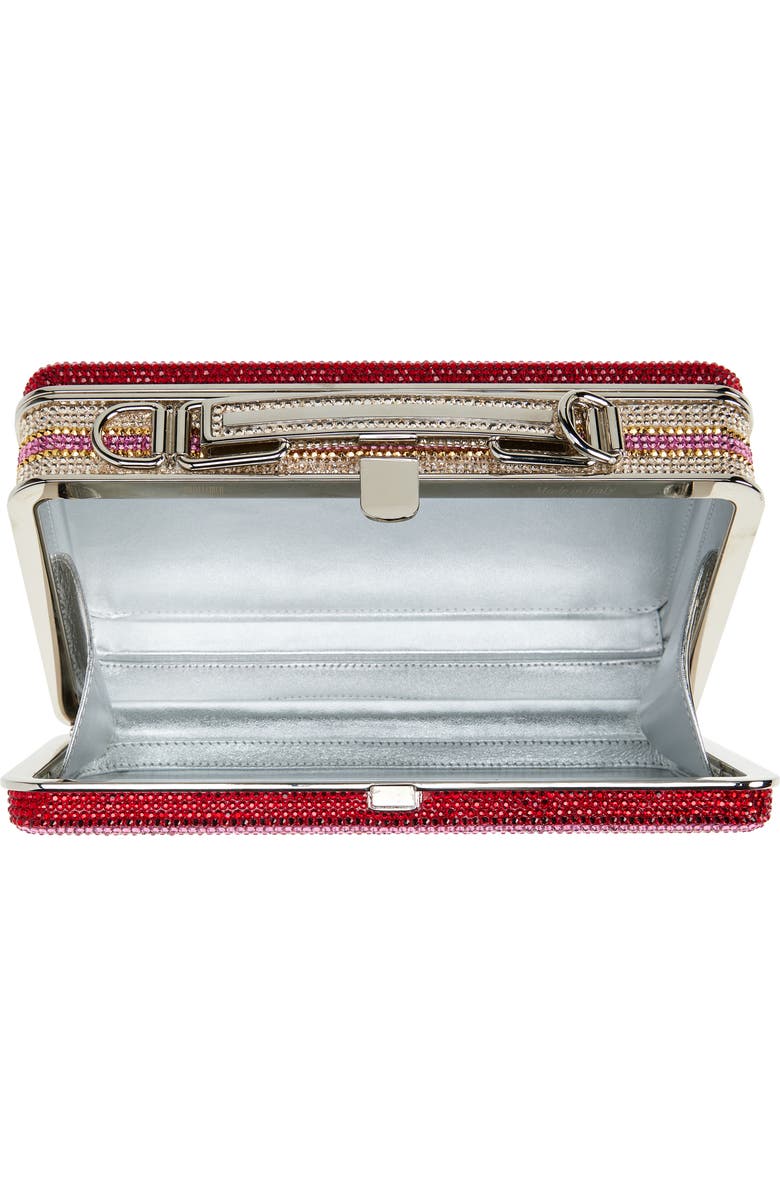 JUDITH LEIBER COUTURE Cupcakes Embellished Lunchbox Clutch, Alternate, color,