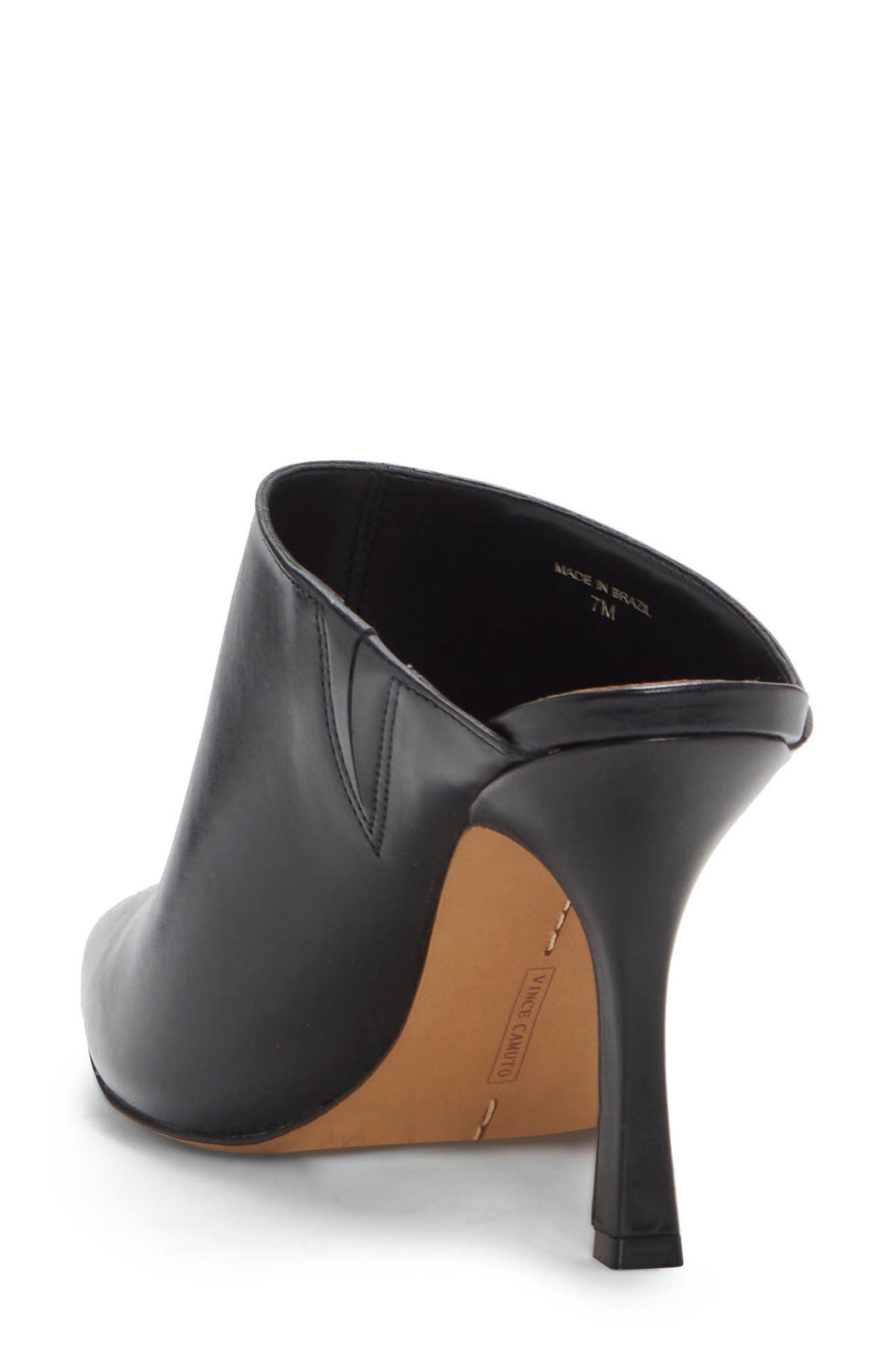 Aminnie Leather Mule, Alternate, color, BLACK LEATHER