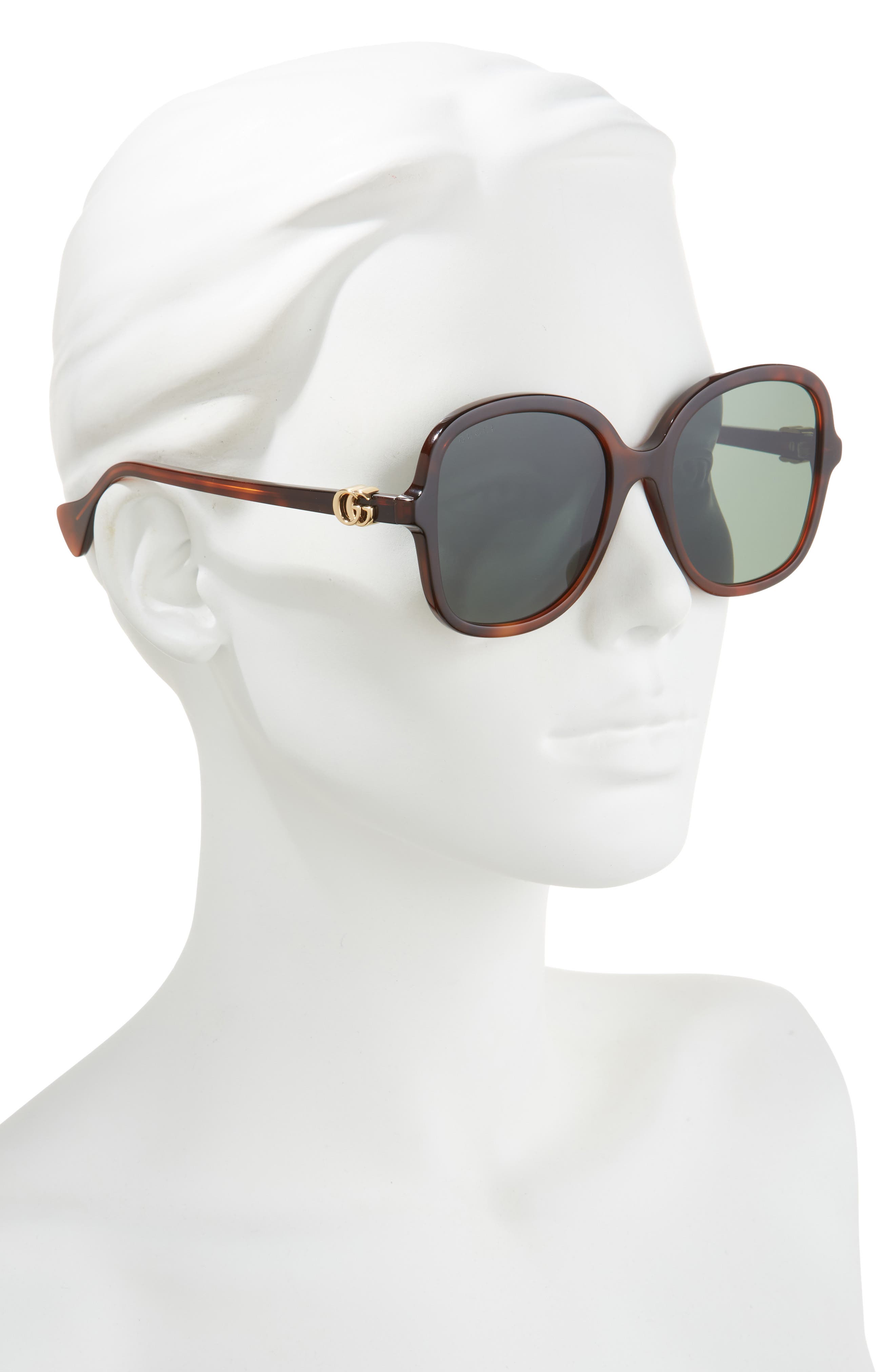 Gucci 56mm Oversize Round Sunglasses