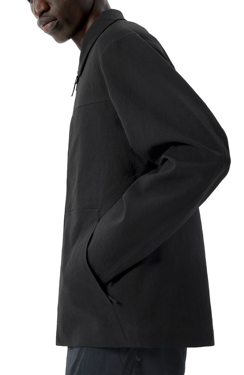 Veilance Mionn Water Repellent Soft Shell Overshirt, Alternate, color, Black