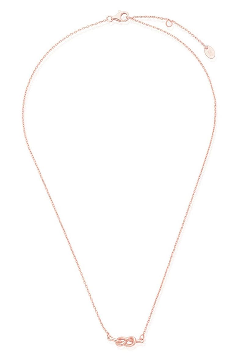 Infinity Love Knot Pendant Necklace, Alternate, color, ROSE GOLD