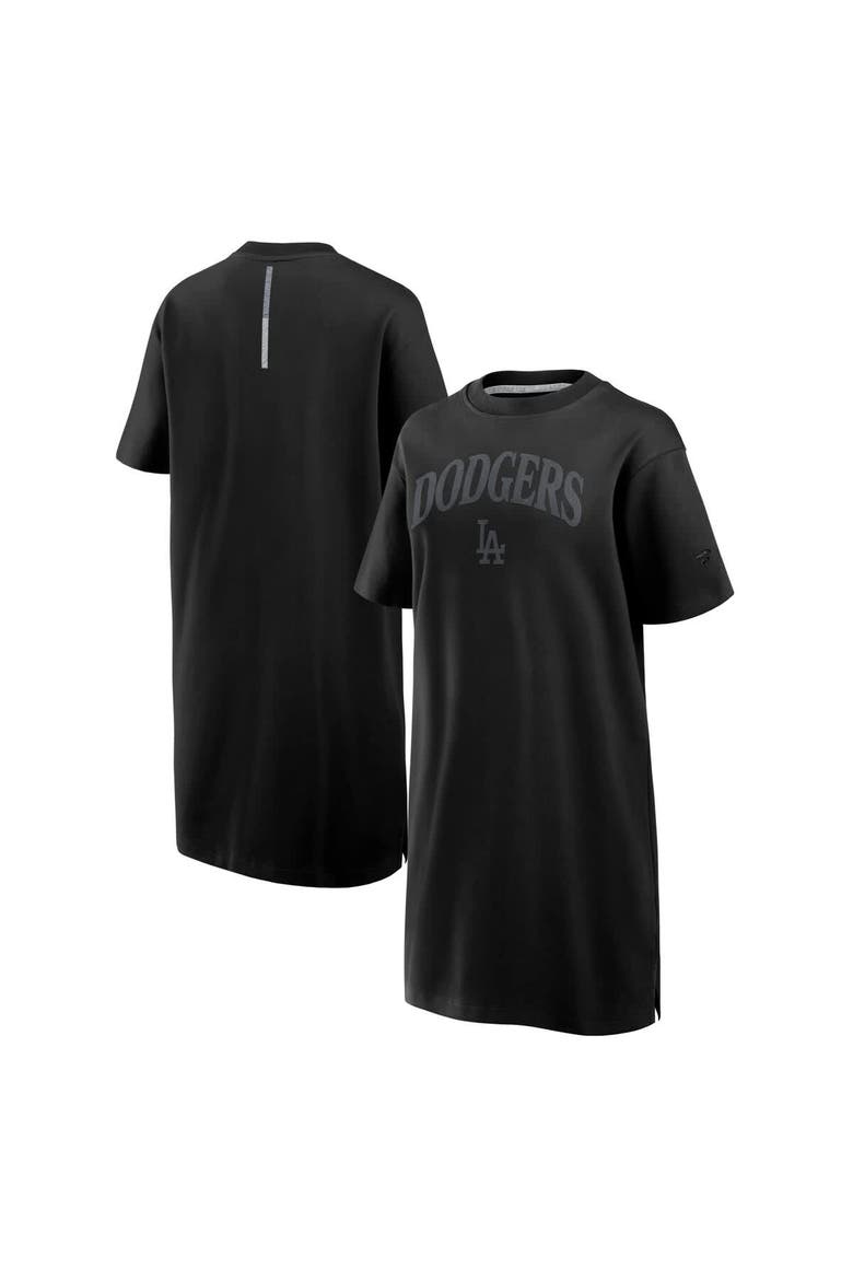 Women's Fanatics Black Los Angeles Dodgers Elements Cotton Dress, Main, color, Black