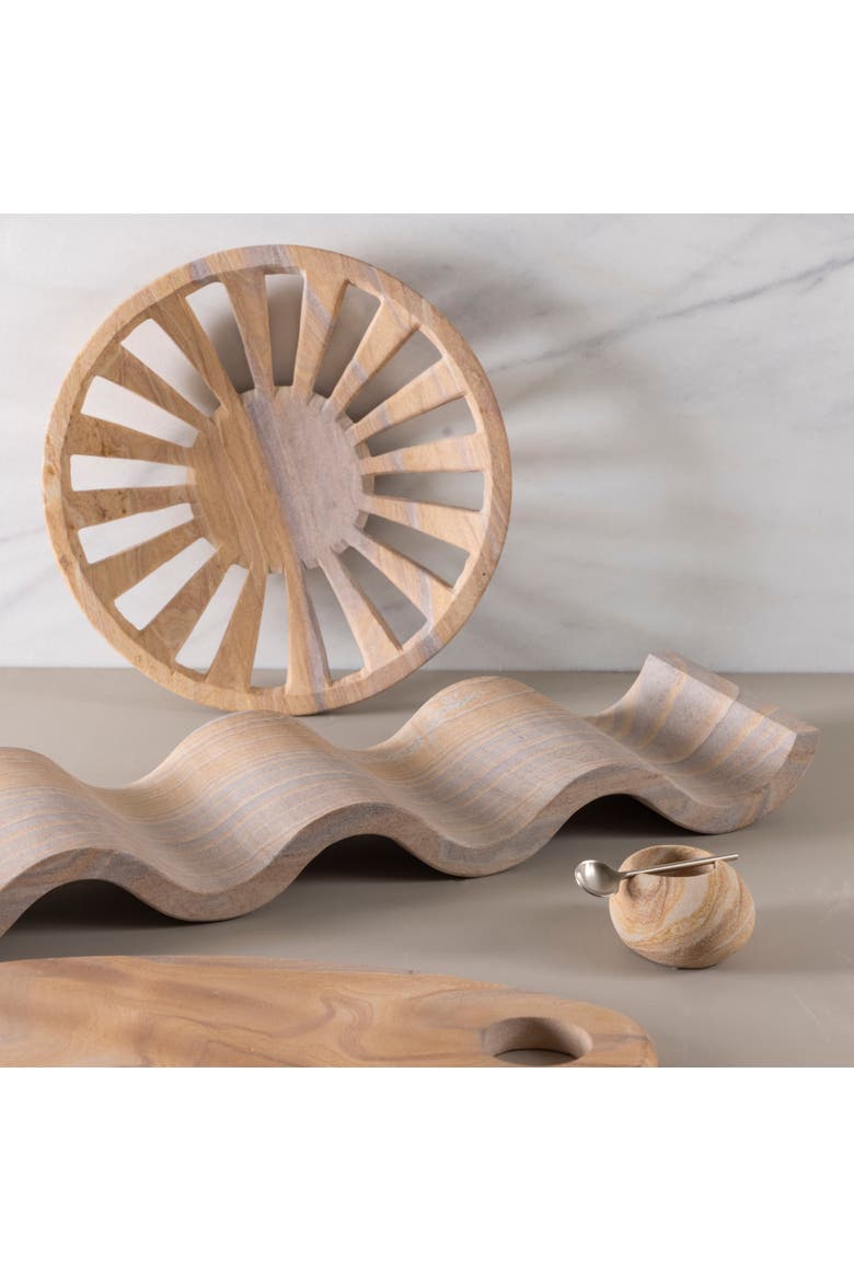 Rainbow Sandstone Bowl, Alternate, color, Rainbow