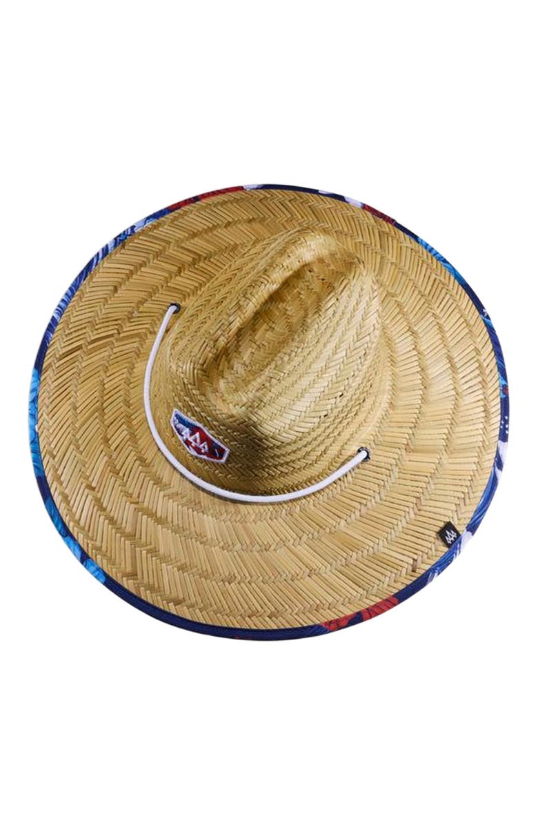 Hemlock Midway Straw Lifeguard Hat, Alternate, color, Usa Floral