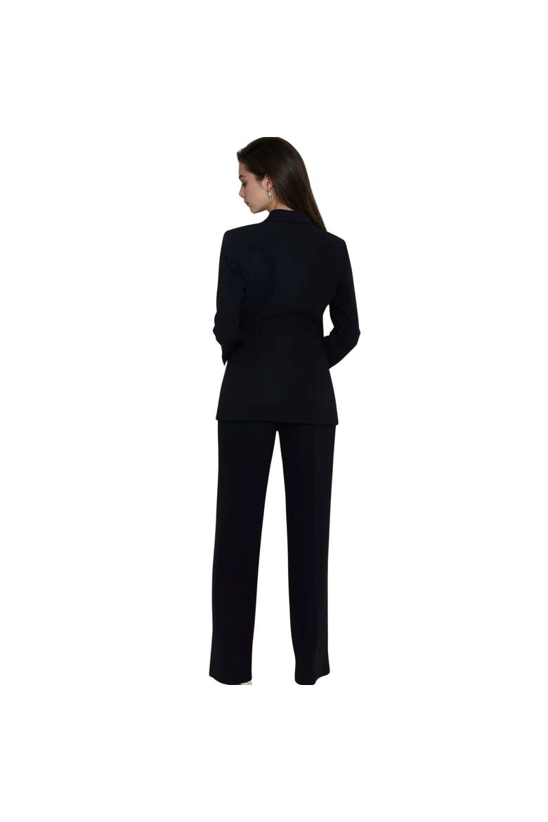 Roset Blazer with Belt, Alternate, color, BLACK
