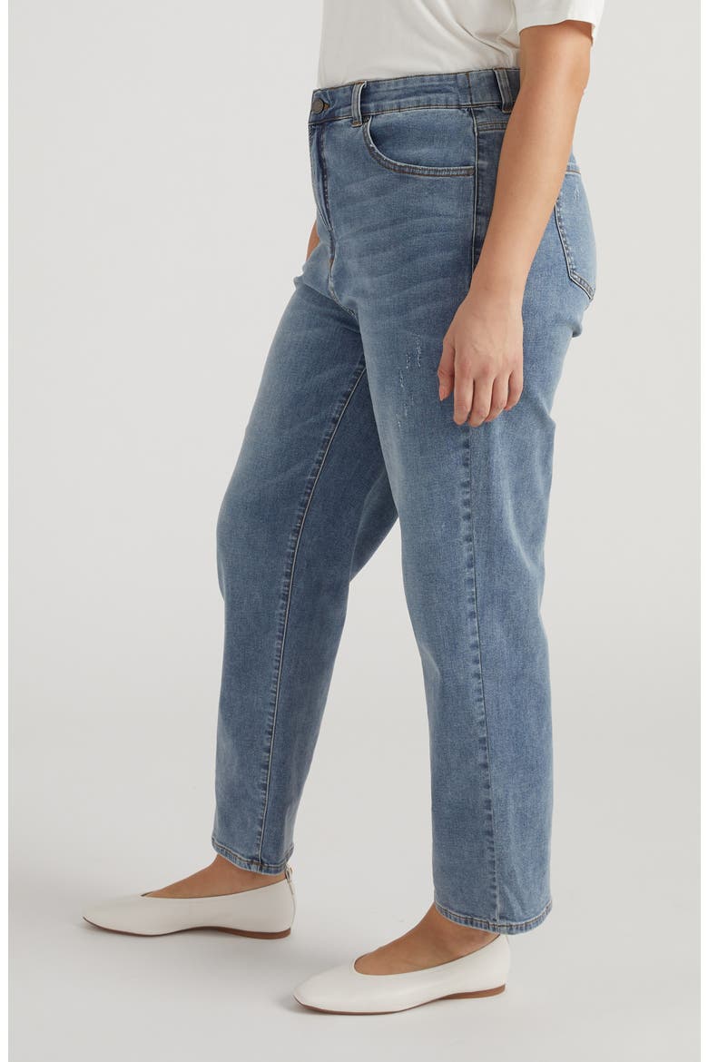 Ella Straight Leg Jeans, Alternate, color, DISTRESSED VINTAGE INDGO WASH