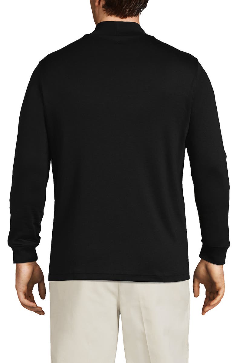 Lands
End Cotton Supima Mock Turtleneck, Alternate, color, Black