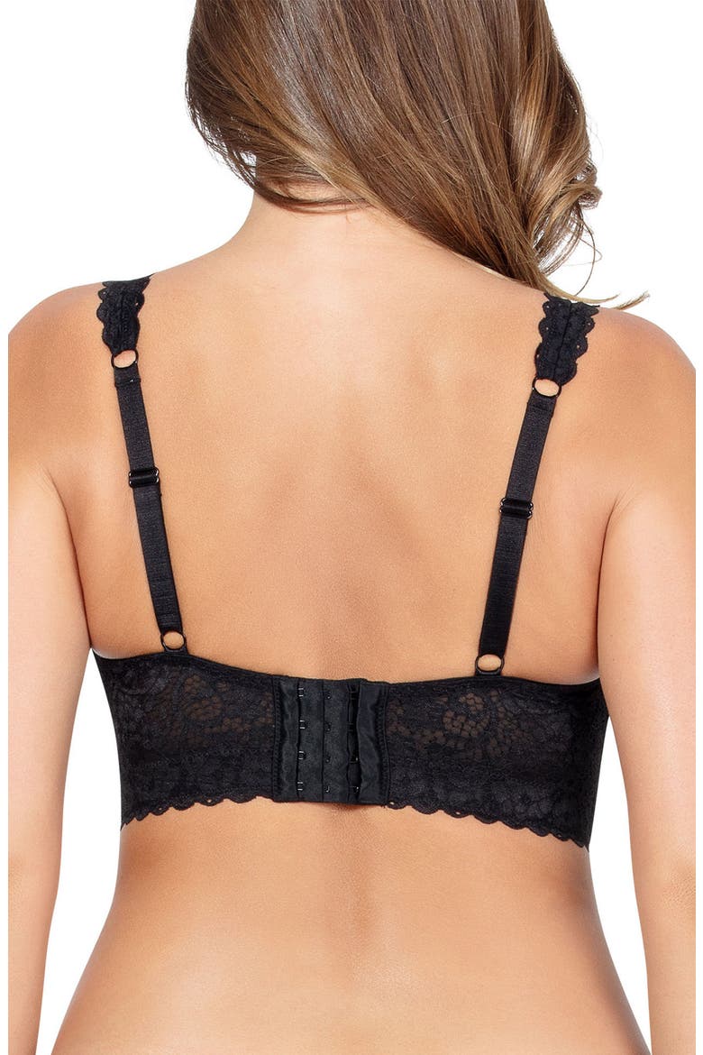 Adriana Wire-Free Full Bust Supportive Bralette, Alternate, color, BLACK