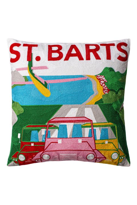 St. Barts - Needlepoint Travel Inspired Pillow