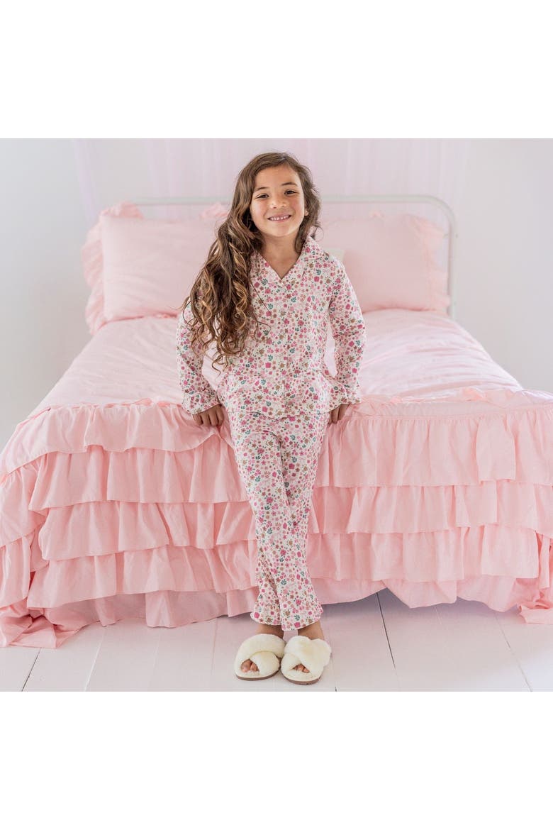 Berry Floral Lounge Set, Alternate, color, Mauve