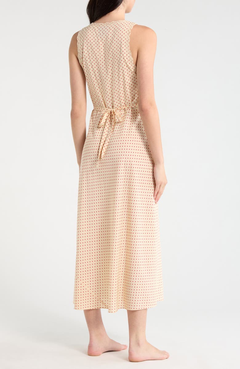 Reformation Lila Sleeveless Sleep Dress, Alternate, color, Marilyn Dot