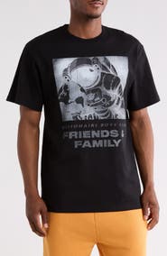 Billionaire Boys Club Friends & Family Cotton Graphic T-Shirt