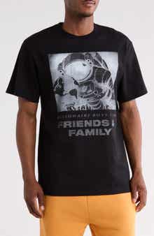 Billionaire Boys Club Friends & Family Cotton Graphic T-Shirt