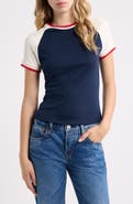 MANGO Stretch Cotton Raglan T-Shirt